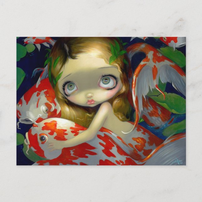 Postal Postcard "Entre el Koi" (Anverso)