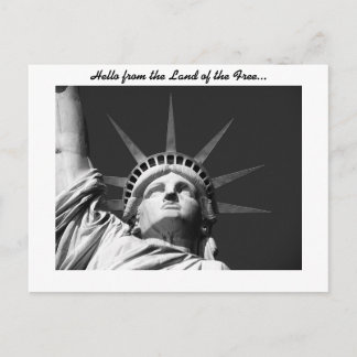 Postal Postcard, estatua de la libertad