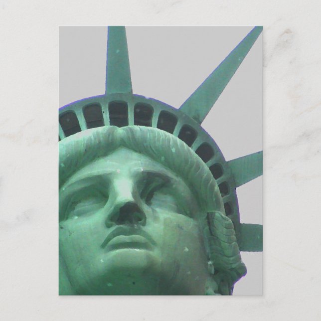 Postal Postcard, estatua de la libertad (Anverso)