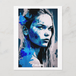 Postal Postcard finlandés - Retrato - Mundo de las mujere