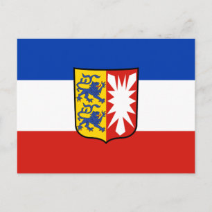 Postal Postcard Flag Schleswig-Holstein