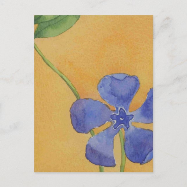 Postal Postcard floral de Vinca (Anverso)