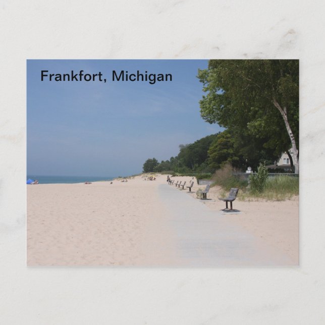 Postal Postcard Frankfort Michigan Lakeshore (Anverso)