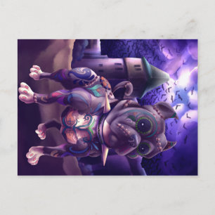 Postal Postcard Franky The Pitbull Frankenstein