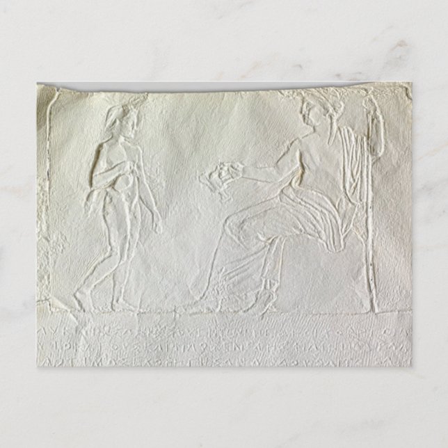 Postal Postcard funerario Stelae (Anverso)