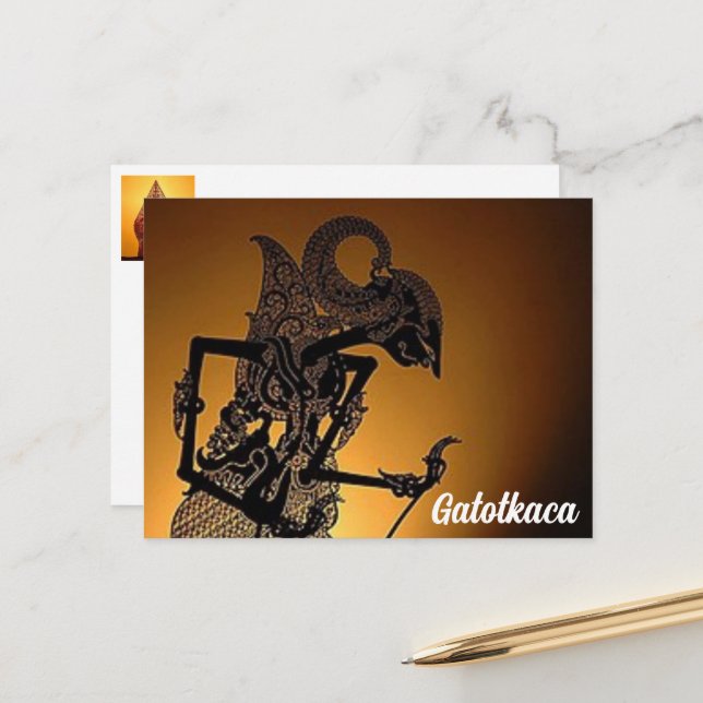 Postal Postcard Gatotkaca (Anverso/Reverso In Situ)