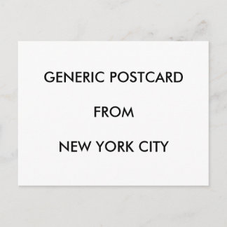 Postal Postcard - Genérico NYC