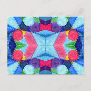 Postal Postcard geométrica