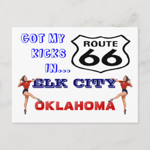 Postal Postcard Get Your Kicks On Route 66 - Road Trip PC