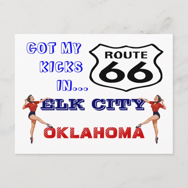 Postal Postcard Get Your Kicks On Route 66 - Road Trip PC (Anverso)