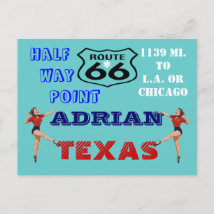 Postal Postcard Get Your Kicks On Route 66 - Road Trip PC
