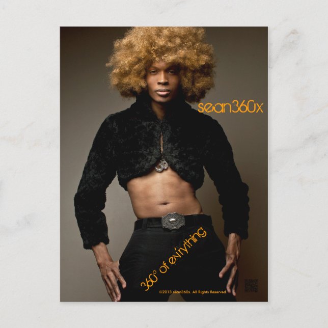 Postal POSTcard GLAM GOLD (Anverso)