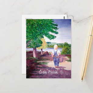 Postal Postcard - Goin' Pishin'