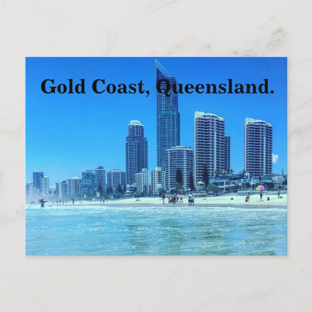 Postal Postcard, Gold Coast. (Anverso)