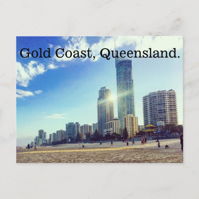 Postal Postcard, Gold Coast. (Anverso)