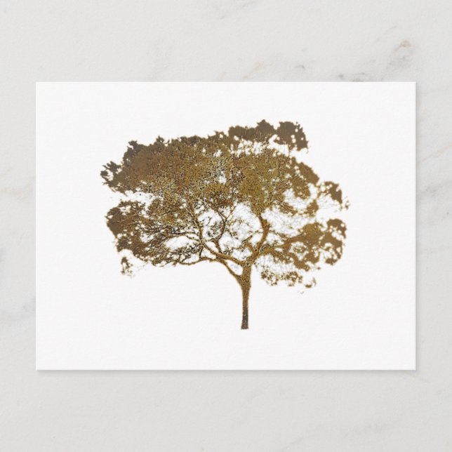 Postal postcard GOLDEN TREE STYLE DISEÑE (Anverso)