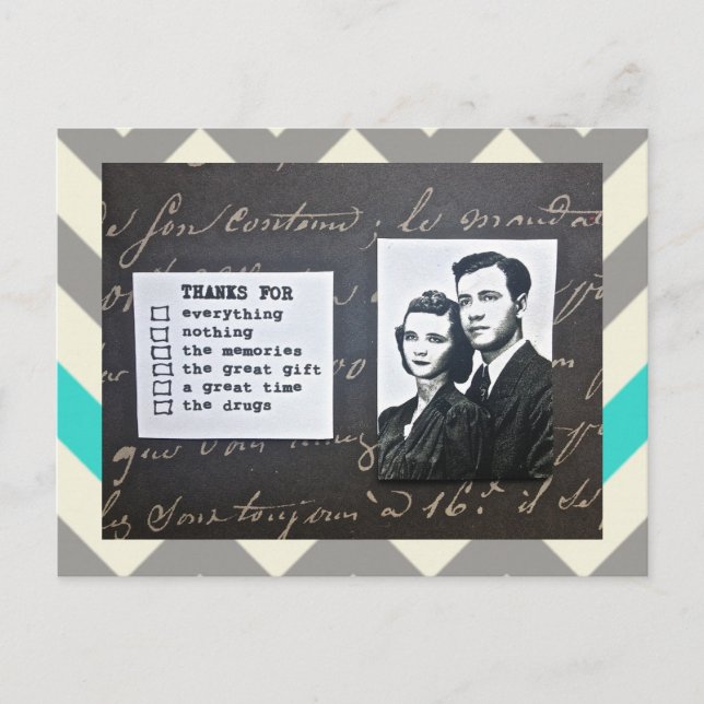 POSTAL POSTCARD-GRACIAS-NOTE-ACOGE CUALQUIER OCASIÓN (Anverso)