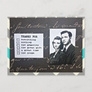 POSTAL POSTCARD-GRACIAS-NOTE-SE AJUSTA A CUALQUIER OCASIÓ