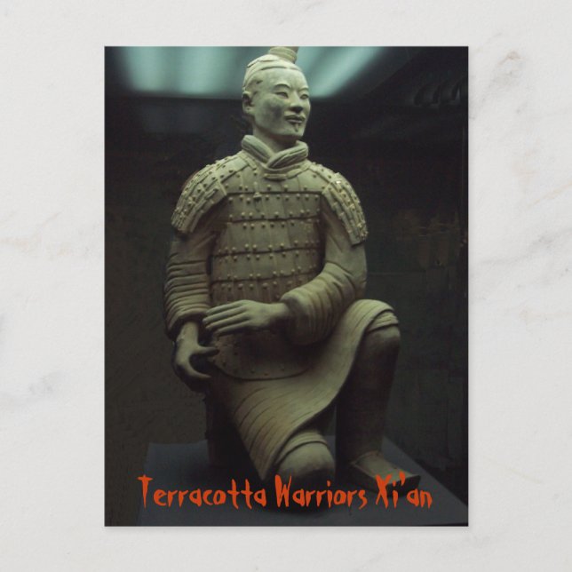 Postal POSTCARD - Guerrero de Terracota Xián China (Anverso)