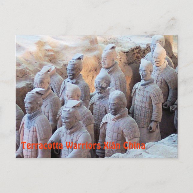 Postal POSTCARD - Guerreros de Terracota Xián China (Anverso)