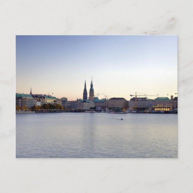 Postal Postcard Hafen Harbour de Hamburgo (Anverso)
