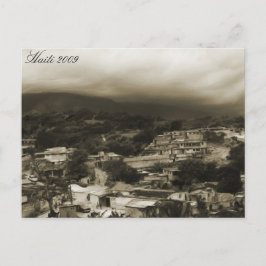 Postal Postcard ~ Haití 2009 Montañas y ciudad pobre