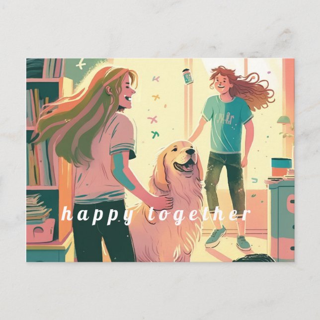 Postal Postcard Happy Together (Anverso)