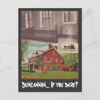 Postal Postcard Hauned Hall Duncannon PA & Ghost