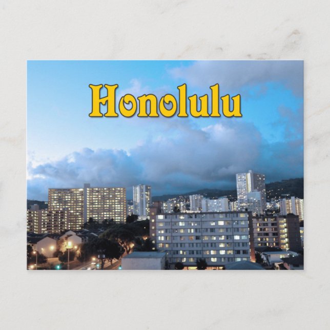Postal Postcard Honolulu Hawaii (Anverso)
