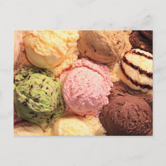 POSTAL POSTCARD ICE CREAM SCOOPS