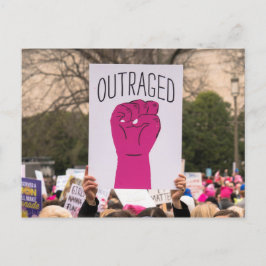 Postal Postcard indignado