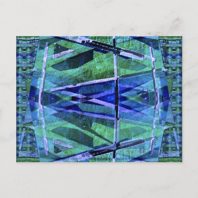 Postal Postcard inspirado en Bauhaus (Anverso)