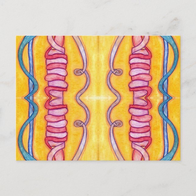 Postal Postcard intestinal (Anverso)