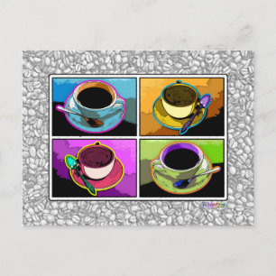 Postal Postcard - Java Addictions Pop Art