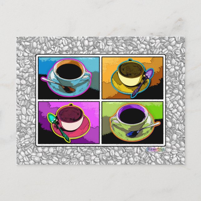 Postal Postcard - Java Addictions Pop Art (Anverso)