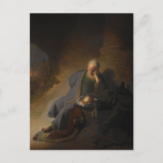 Postal Postcard Jeremiah Jerusalem Rembrandt
