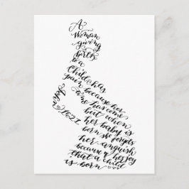 Postal Postcard John 16:21