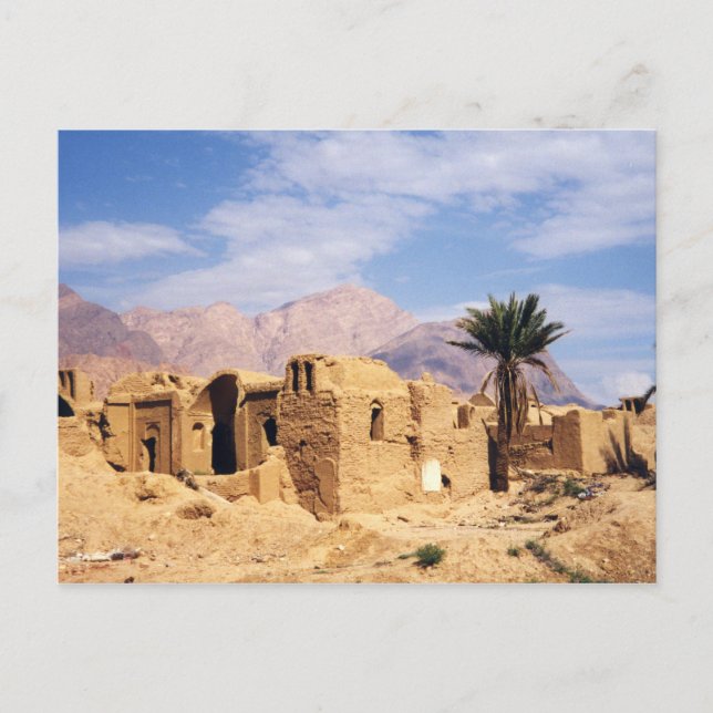 Postal Postcard Khorasan Pueblos, Irán (Anverso)