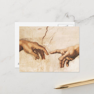 Postal Postcard - La creación de Adam