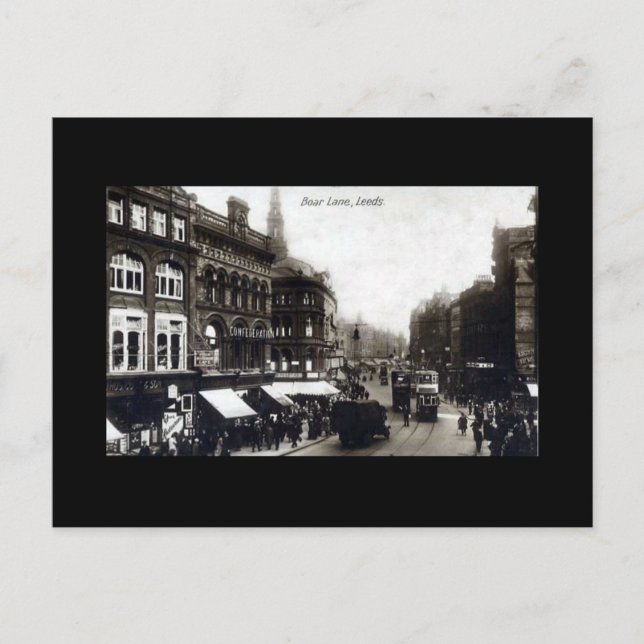 Postal Postcard, Leeds, Yorkshire (Anverso)
