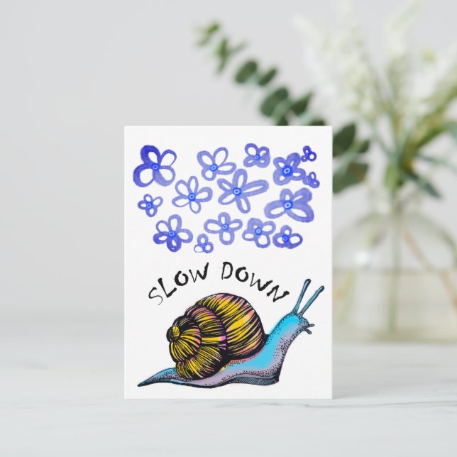 Postal Postcard lento (Anverso de pie)