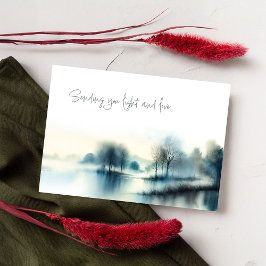 Postal Postcard "Light and love"