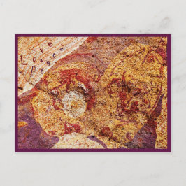 Postal Postcard Love and Peace "Earth-Design"