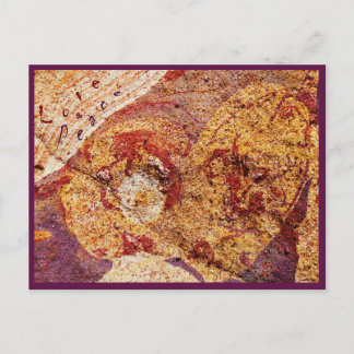 Postal Postcard Love and Peace "Earth-Design"