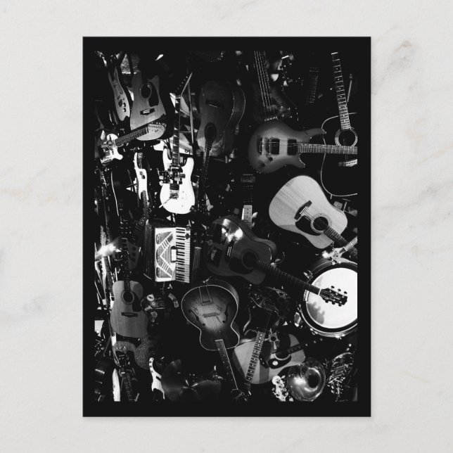 Postal Postcard-Love the Arts-Guitars (Anverso)