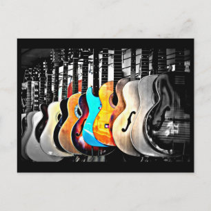 Postal Postcard-Love the Arts-Guitars 2