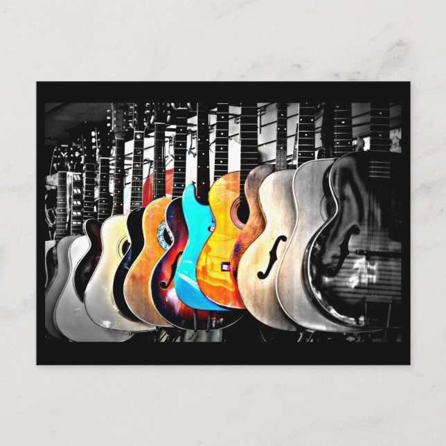 Postal Postcard-Love the Arts-Guitars 2 (Anverso)