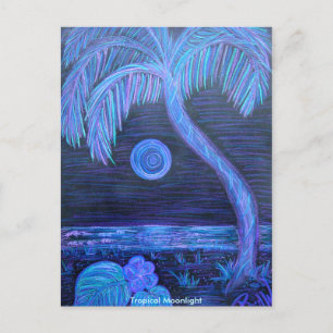 Postal Postcard - Luna tropical