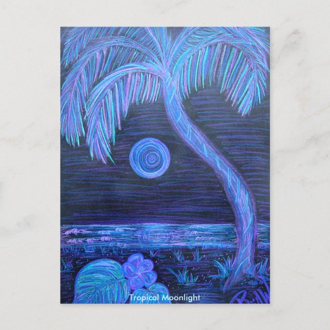 Postal Postcard - Luna tropical (Anverso)