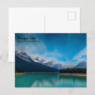 Postal Postcard maligno del lago Jasper